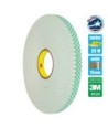 GloboStar® 79957 3M 4026 Original Foam Αυτοκόλλητη Ταινία Διπλής Όψης Π19mm x Μ33 Μέτρα